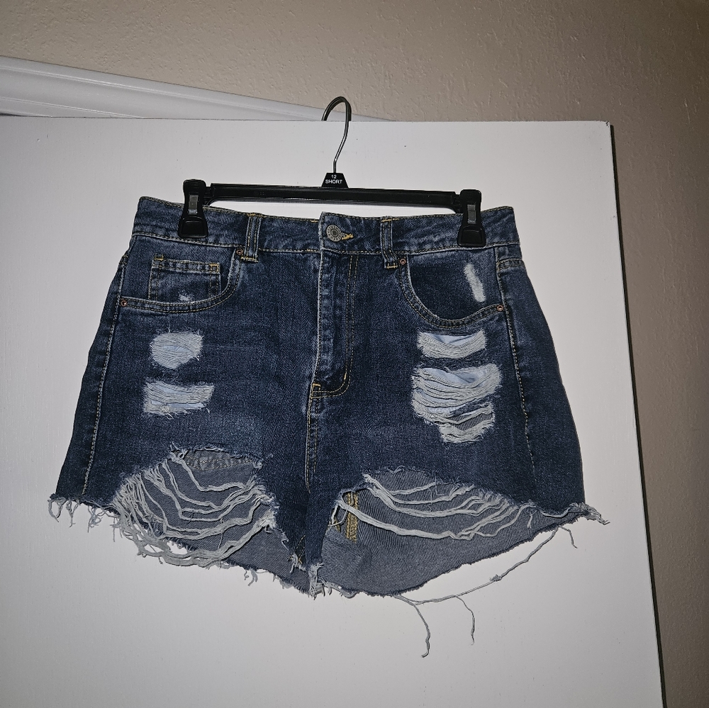 Refuge Mom Denim Cutoff Shorts 5